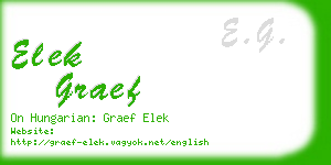 elek graef business card